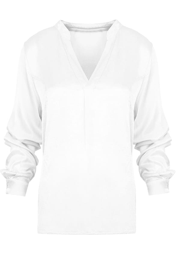 Silk Blouse White – shoparchief, foto 1