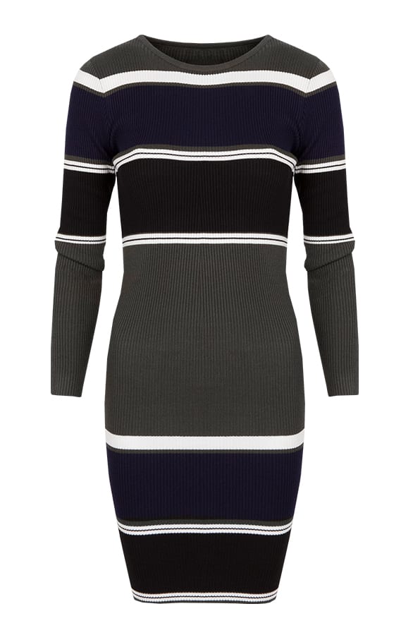 Striped Pencil Dress 2.0 Green – shoparchief, foto 1