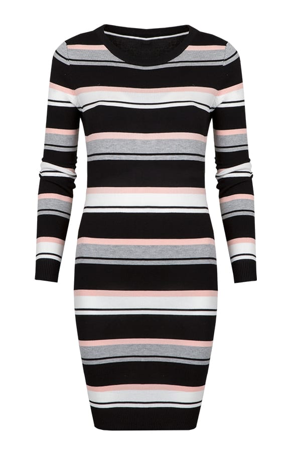 Striped Pencil Dress 2.0 Pink – shoparchief, foto 1