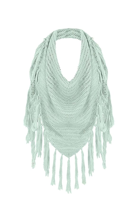 Summer Fringe Sjaal Soft Mint – shoparchief, foto 1