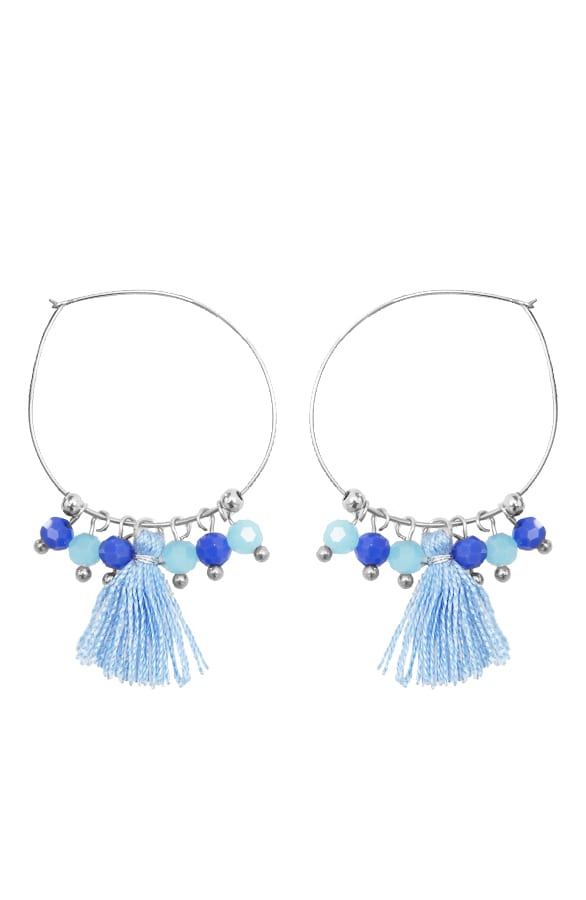 Tassel Beads Oorbellen Blue – shoparchief, foto 1