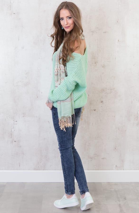 Aztec Mint Sjaal – shoparchief, foto 6