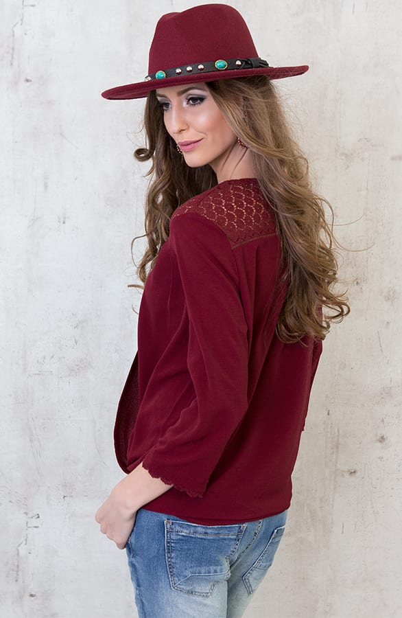 Edgy Hat Bordeaux – shoparchief, foto 7