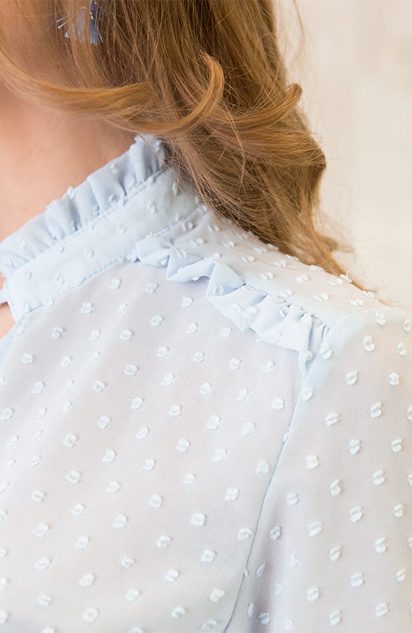 Be Mine Ruffle Blouse Baby Blue – shoparchief, foto 6