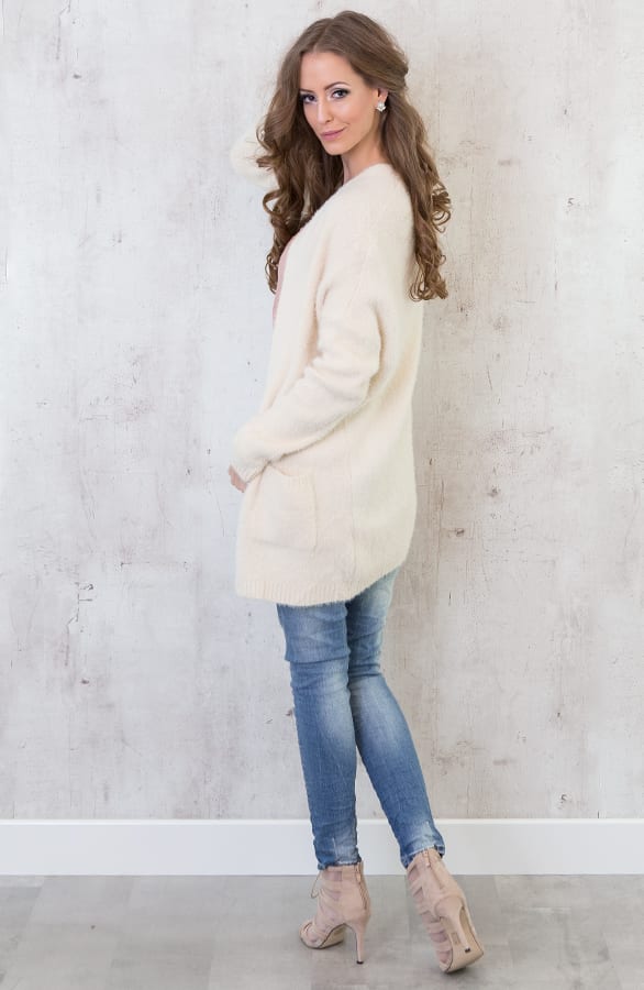 It's So Fluffy Cardigan Cream – shoparchief, foto 5