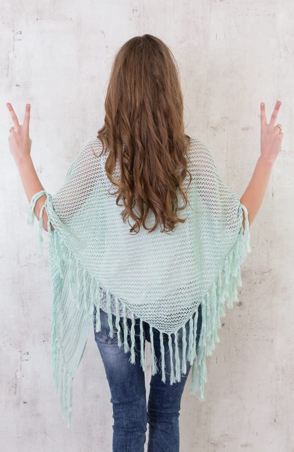 Summer Fringe Sjaal Soft Mint – shoparchief, foto 2