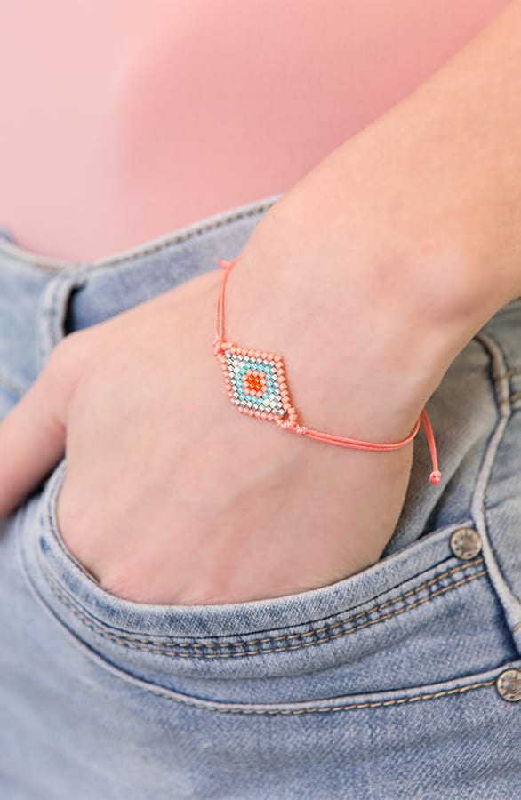 Square Me bracelet Peach – shoparchief, foto 2