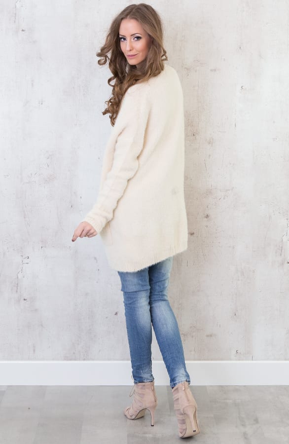 It's So Fluffy Cardigan Cream – shoparchief, foto 3