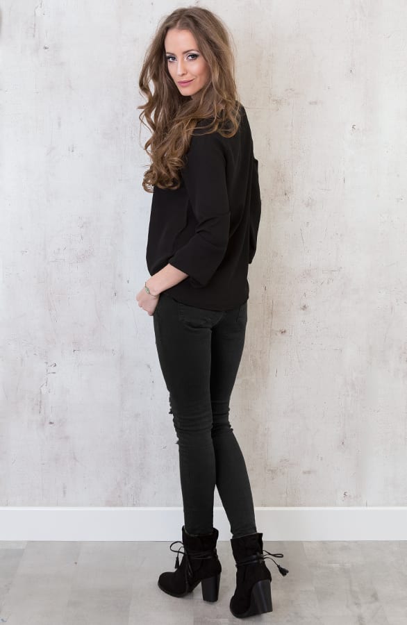 Dazzling Blouse Black – shoparchief, foto 5