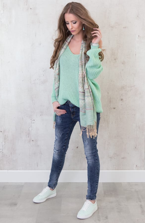 Aztec Mint Sjaal – shoparchief, foto 2