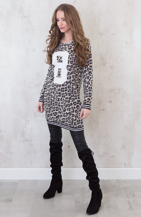 Leopard Number Sweater – shoparchief, foto 4
