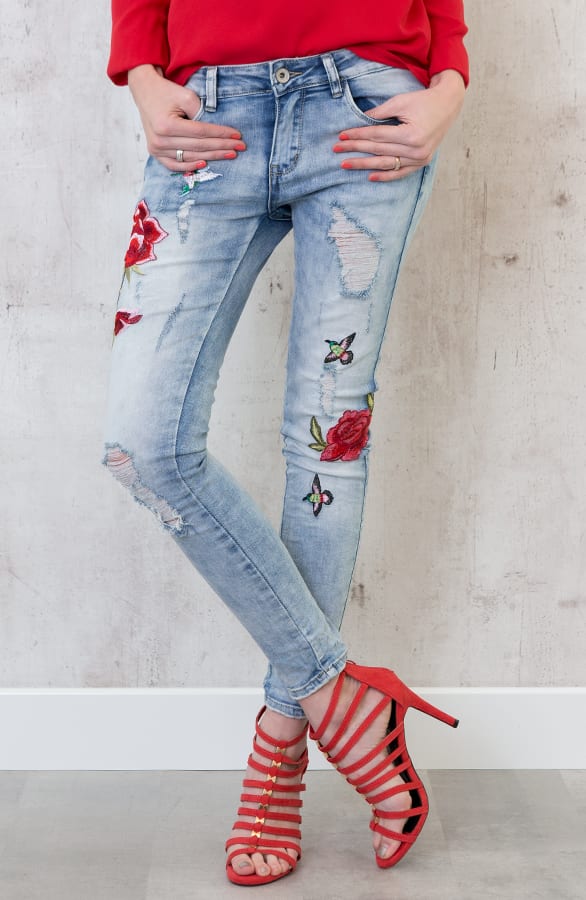 Roses Embroidery Denim – shoparchief, foto 3