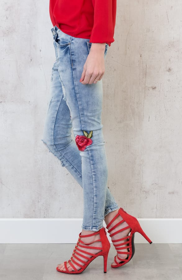 Roses Embroidery Denim – shoparchief, foto 4