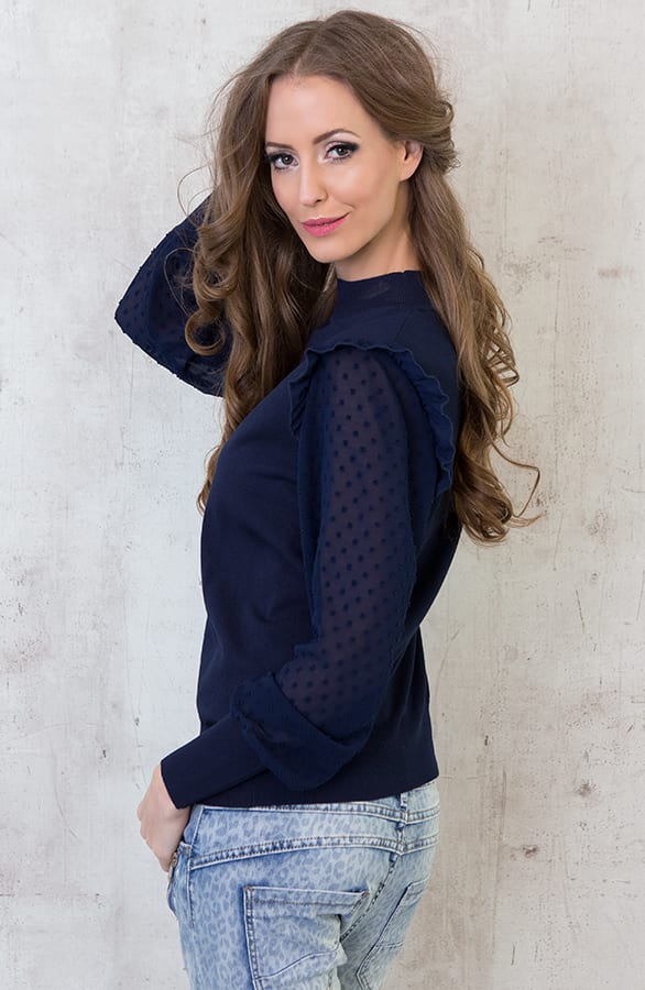 Be Mine Sweater Navy – shoparchief, foto 4