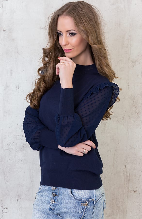 Be Mine Sweater Navy – shoparchief, foto 5