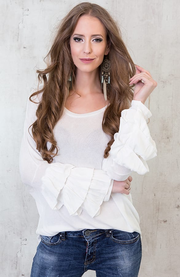 Ruffle Tuniek White – shoparchief, foto 2