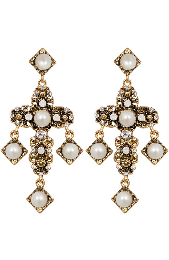 Cross Oorbellen Trend Gold – shoparchief, foto 1