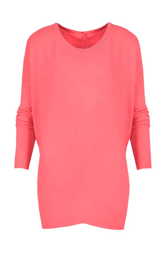 Loose Soft Sweater Koraal – shoparchief, foto 1