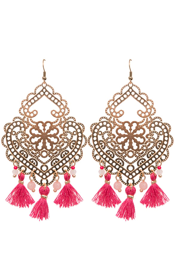 Saint Tropez Oorbellen Fuchsia – shoparchief, foto 1