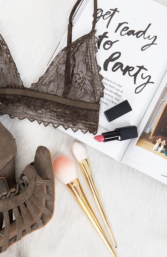 Romantic Lace bralette Army – shoparchief, foto 2