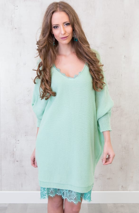 Oversized Large Tuniek Mint – shoparchief, foto 2