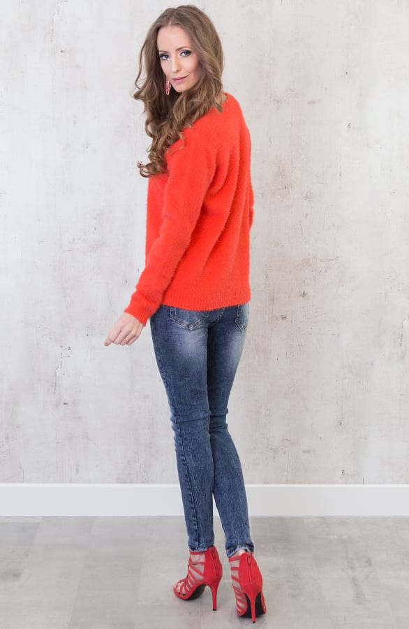 Fluffy Sweater Coral – shoparchief, foto 7