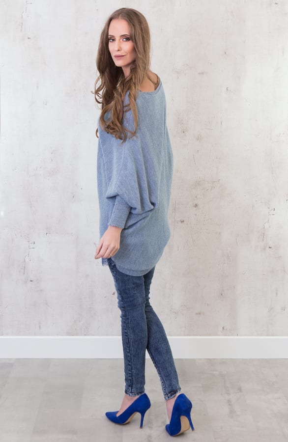 Oversized Large Tuniek Jeans Blue – shoparchief, foto 7