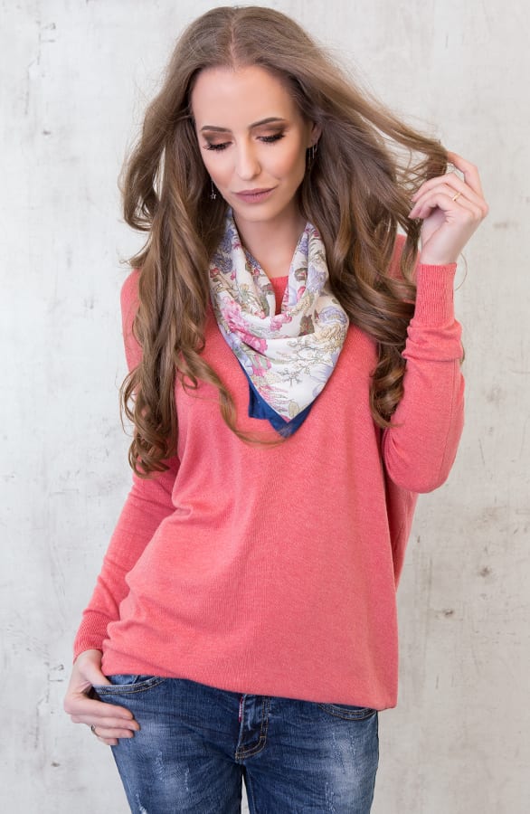Zijde Bandana Flowers Blue – shoparchief, foto 5