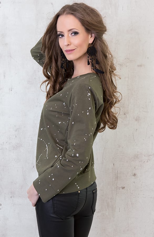 Painted Sweater Green – shoparchief, foto 4
