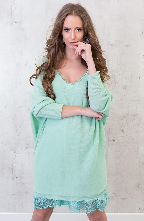 Oversized Large Tuniek Mint – shoparchief, foto 5