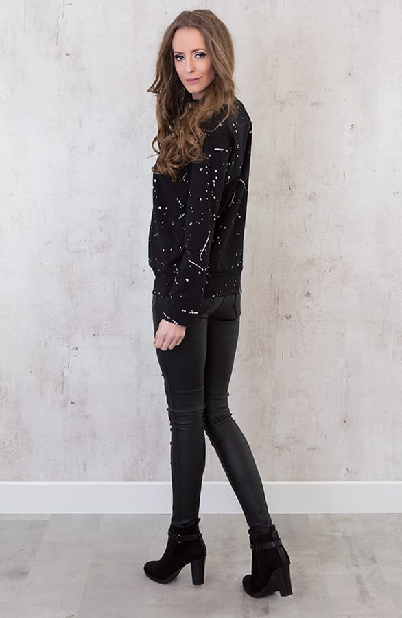 Painted Sweater Black – shoparchief, foto 3