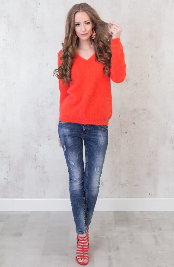 Fluffy Sweater Coral – shoparchief, foto 6