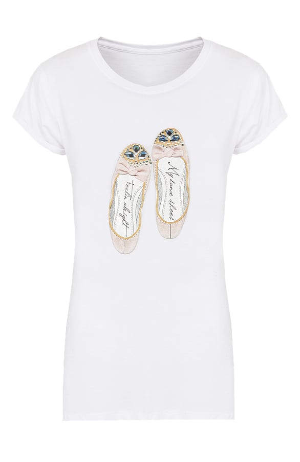Ballerina It Shirt Wit – shoparchief, foto 1