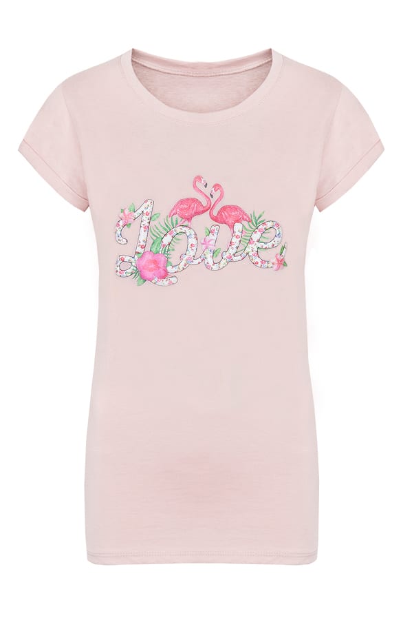 Flamingo Love It Shirt Roze – shoparchief, foto 1