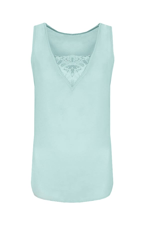 Kanten V Top Mint – shoparchief, foto 1