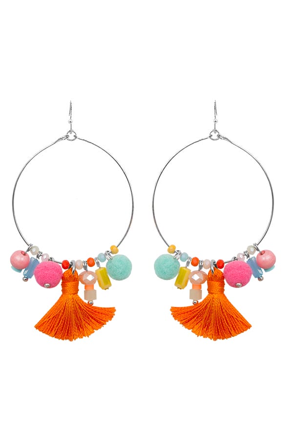 Luxury Beads Earrings Coral – shoparchief, foto 1