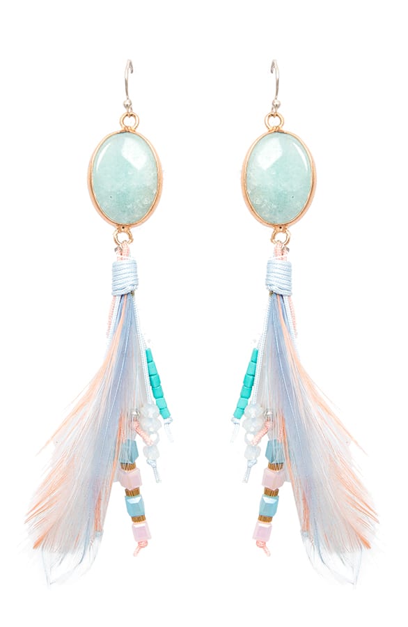 Paradise Stone Oorbellen Mint – shoparchief, foto 1