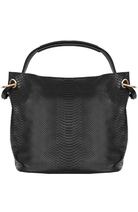 Slangenprint Tas Zwart – shoparchief, foto 1