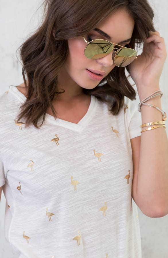 Aviator Zonnebril Goud – shoparchief, foto 3