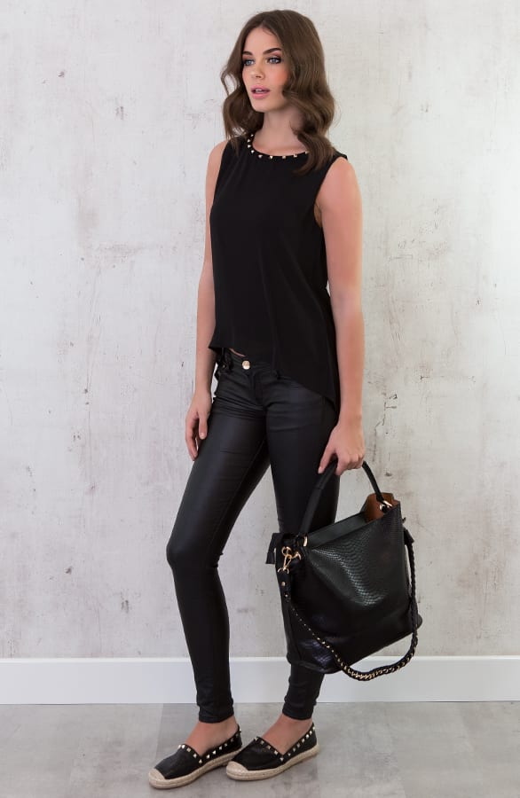 Slangenprint Tas Zwart – shoparchief, foto 3