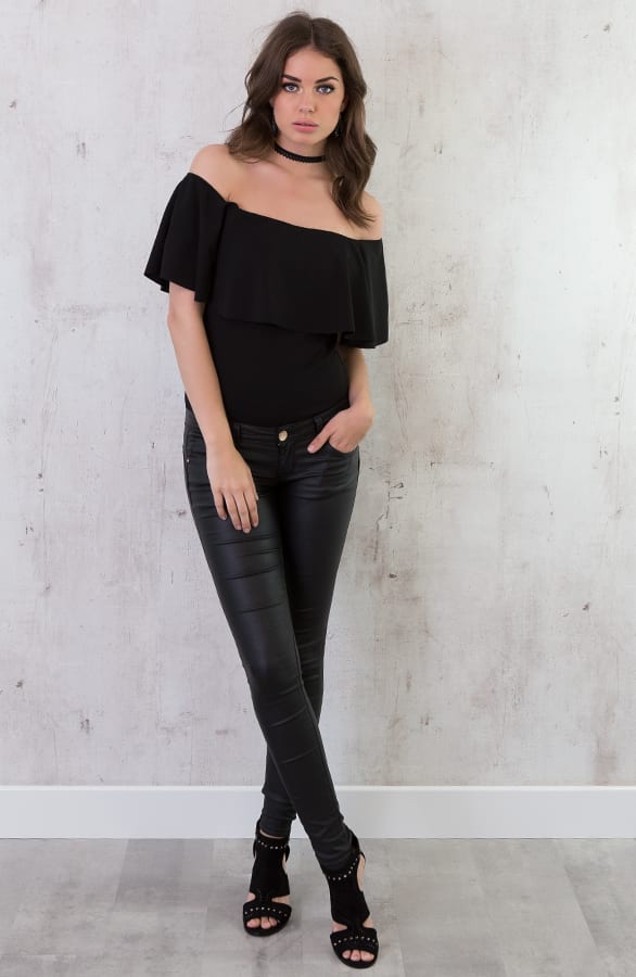 Bohemian Ruches Body Zwart – shoparchief, foto 5