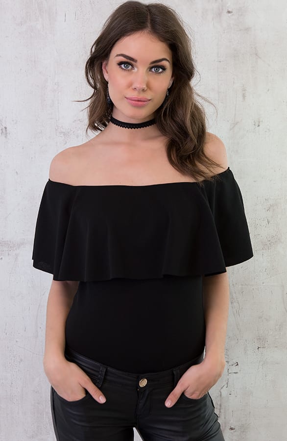 Bohemian Ruches Body Zwart – shoparchief, foto 3