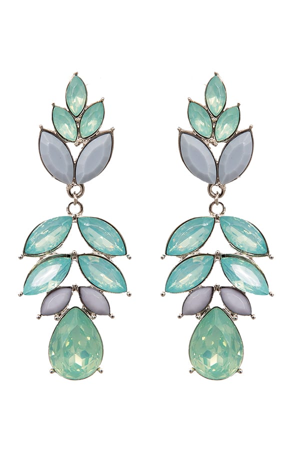Flowerly Kristal Oorbellen Mint – shoparchief, foto 1
