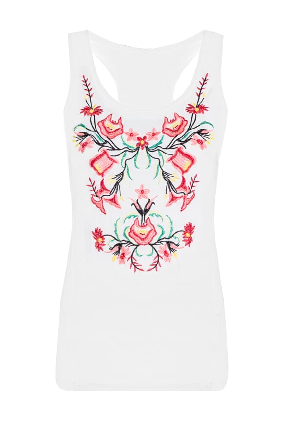 Gehaakte Bloemen Top Creme – shoparchief, foto 1
