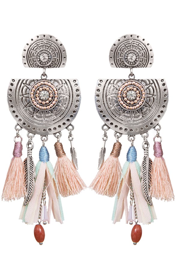Ibiza Tassel Oorbellen Pastel – shoparchief, foto 1