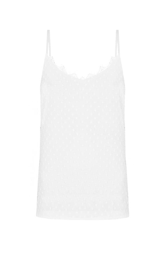 Luxe Polkadot Top Wit – shoparchief, foto 1