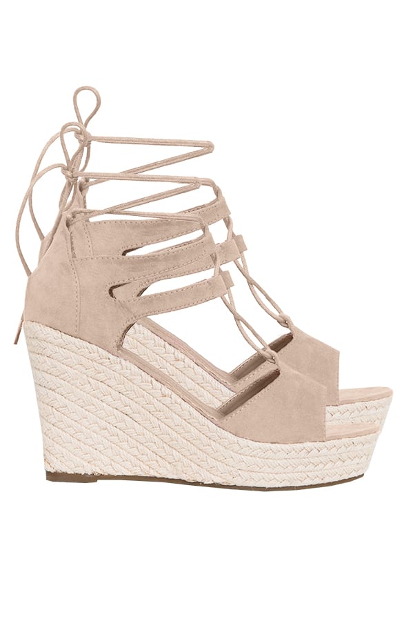 Suede Sleehakken Beige – shoparchief, foto 1