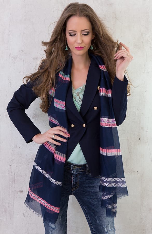 Neon Touch Sjaal Marine – shoparchief, foto 3