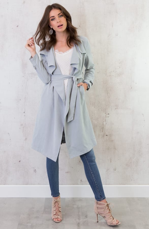 Safari Trenchcoat 2.0 Ice Blue – shoparchief, foto 2