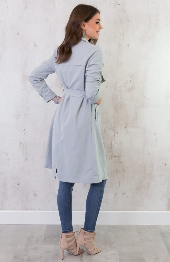 Safari Trenchcoat 2.0 Ice Blue – shoparchief, foto 5